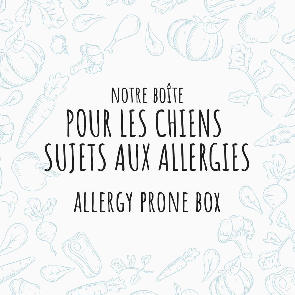 Allergy Prone Box | Feed your dog a nutritious raw food diet to keep them healthy & happy with the Allergy Prone Box | Delivered to your door | Made with love in Montreal