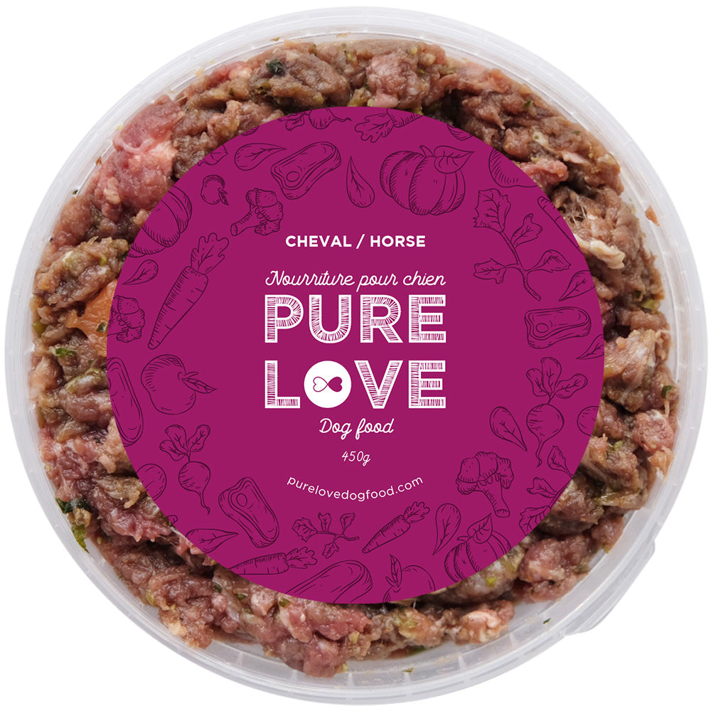 Horse Meal | Feed your dog a nutritious raw food diet to keep them healthy & happy with the Horse Meal | Delivered to your door | Made with love in Montreal