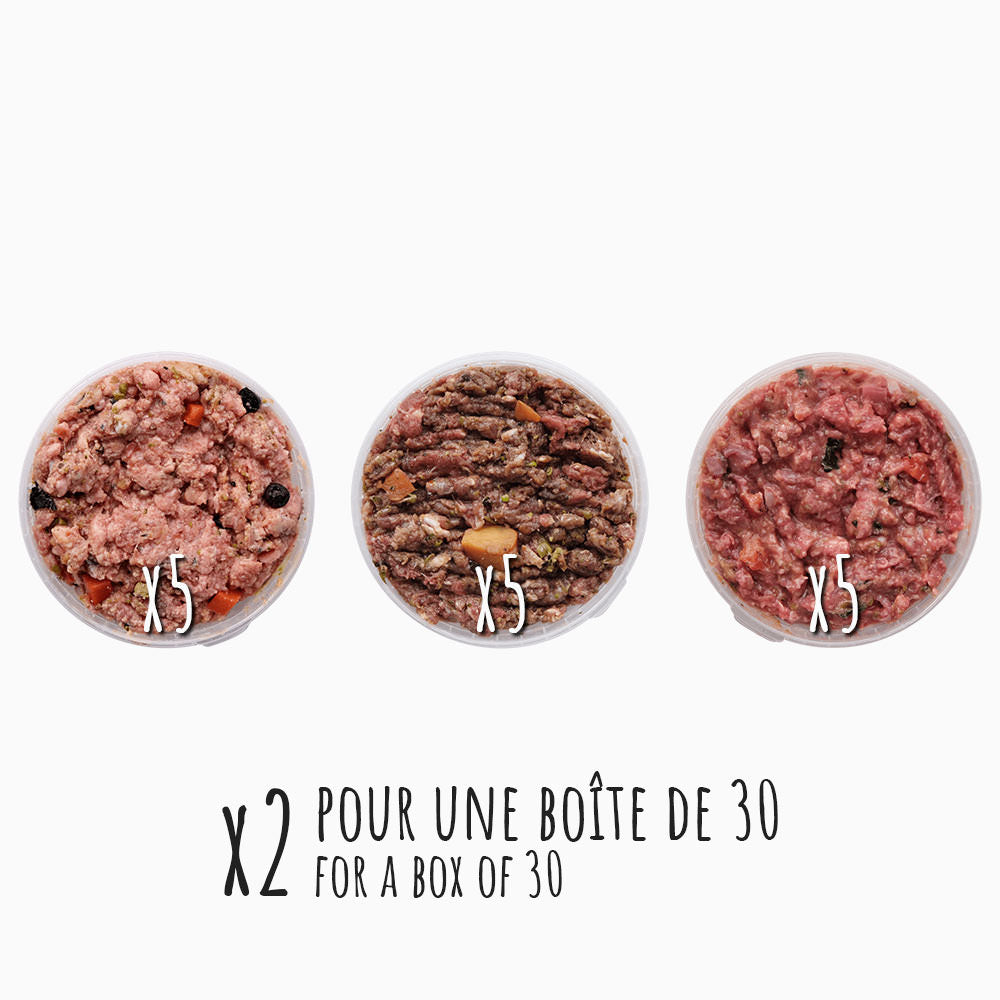 Premium Meats Box | Feed your dog a nutritious raw food diet to keep them healthy & happy with the Premium Meats Box | Delivered to your door | Made with love in Montreal